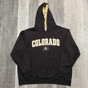 VTG University Of Colorado Hoodie Black CU Buffs Footlocker Y2K College Hoodie